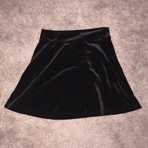 velvet skater skirt